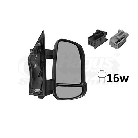 Rétroviseur éléctrique complet droit