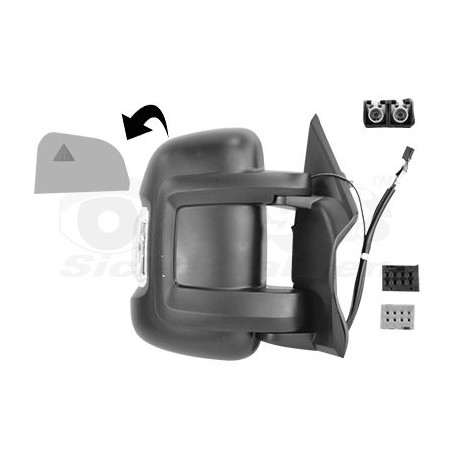 Rétroviseur éléctrique complet droit