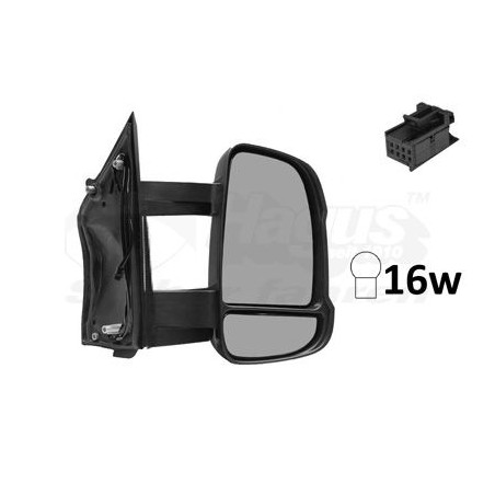 Rétroviseur éléctrique complet droit