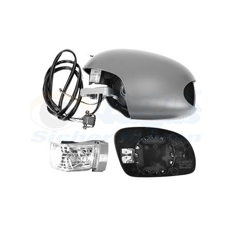 Rétroviseur éléctrique complet gauche -09 chauffant primer