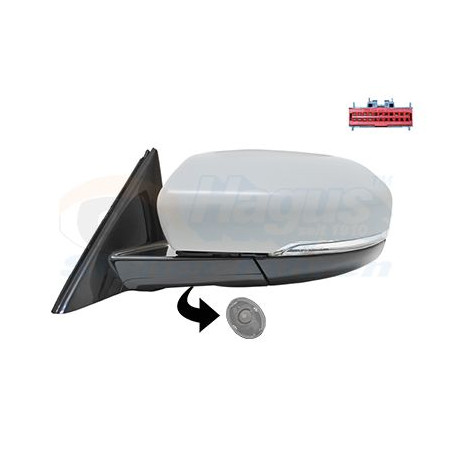 Rétroviseur éléctrique complet gauche