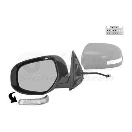 Rétroviseur éléctrique complet gauche