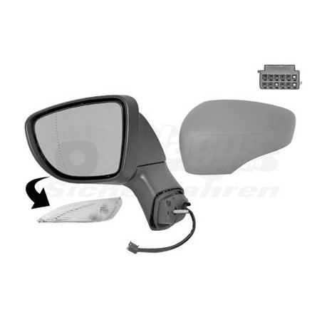 Rétroviseur éléctrique complet gauche