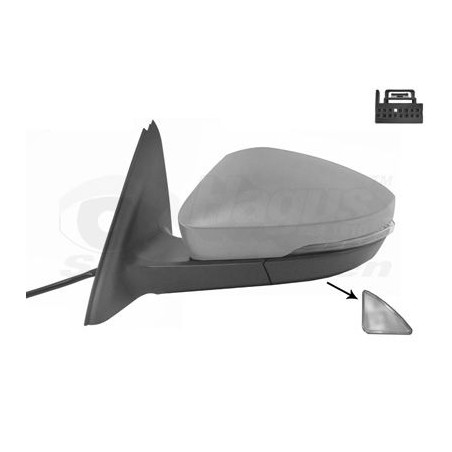Rétroviseur éléctrique complet gauche