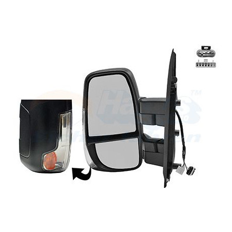 Rétroviseur éléctrique complet gauche