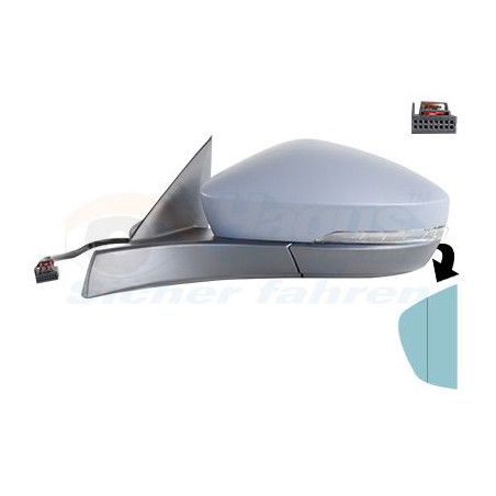 Rétroviseur éléctrique complet gauche