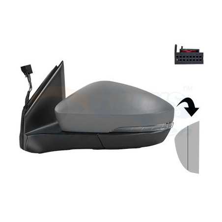 Rétroviseur éléctrique complet gauche