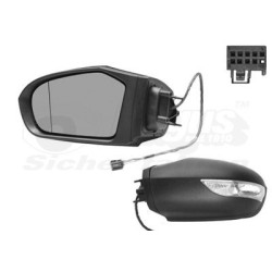 Rétroviseur éléctrique complet gauche