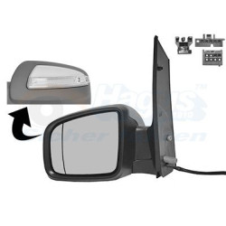 Rétroviseur éléctrique complet gauche