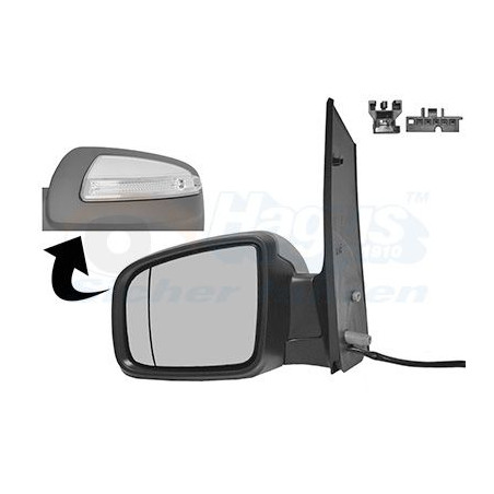 Rétroviseur éléctrique complet gauche