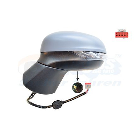 Rétroviseur éléctrique complet gauche