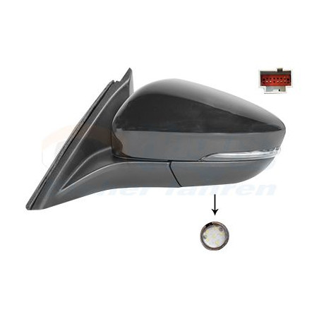 Rétroviseur éléctrique complet gauche