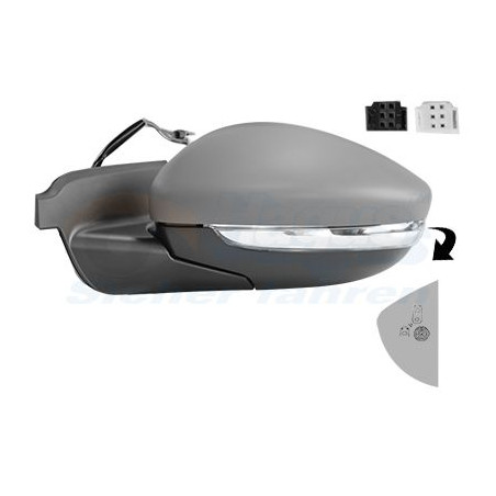 Rétroviseur éléctrique complet gauche