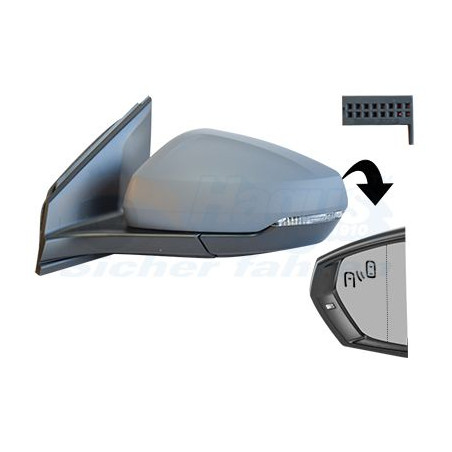 Rétroviseur éléctrique complet gauche