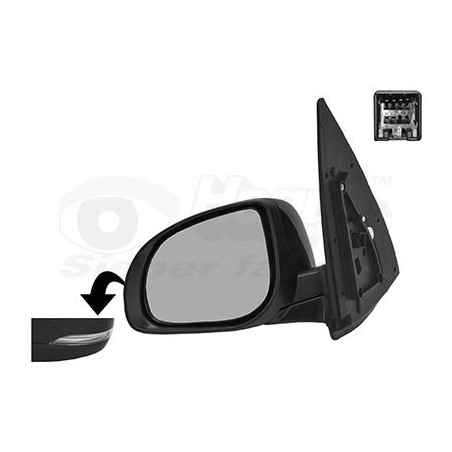 Rétroviseur éléctrique complet gauche