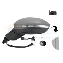 Rétroviseur éléctrique complet gauche