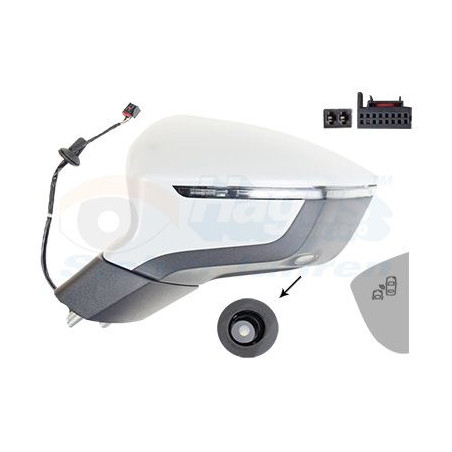 Rétroviseur éléctrique complet gauche