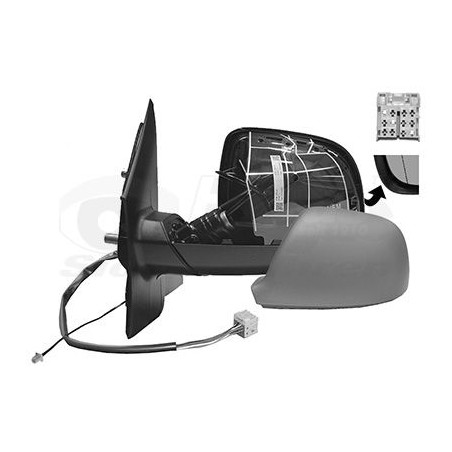 Rétroviseur éléctrique complet gauche