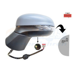 Rétroviseur éléctrique complet gauche