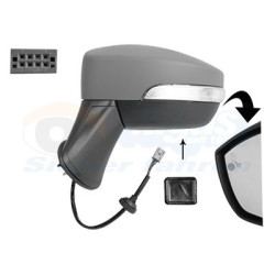 Rétroviseur éléctrique complet gauche