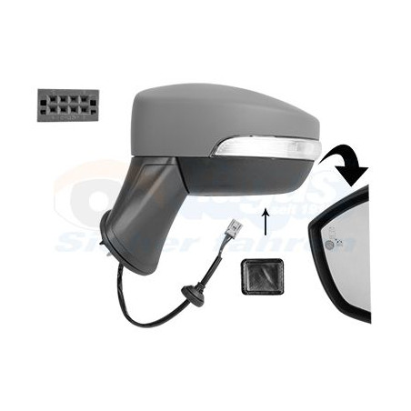 Rétroviseur éléctrique complet gauche