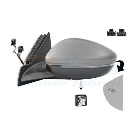 Rétroviseur éléctrique complet gauche