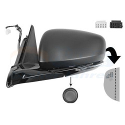 Rétroviseur éléctrique complet gauche