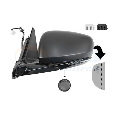 Rétroviseur éléctrique complet gauche