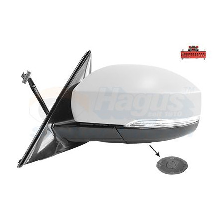 Rétroviseur éléctrique complet gauche