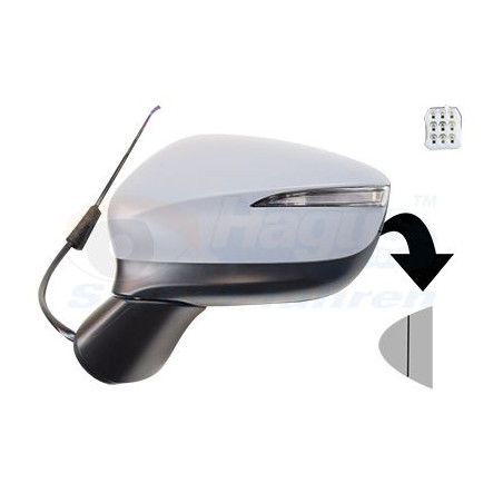 Rétroviseur éléctrique complet gauche