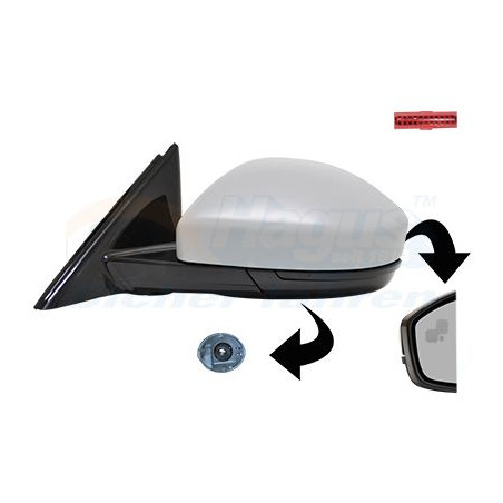 Rétroviseur éléctrique complet gauche