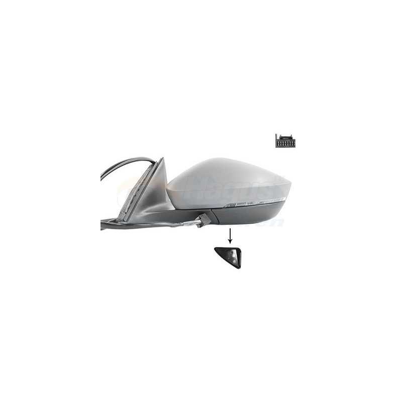 Rétroviseur éléctrique complet gauche