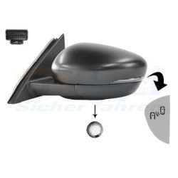 Rétroviseur éléctrique complet gauche