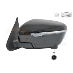 Rétroviseur éléctrique complet gauche