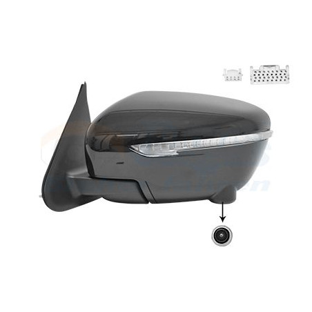 Rétroviseur éléctrique complet gauche