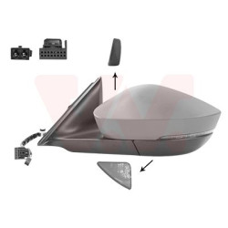 Rétroviseur éléctrique complet gauche
