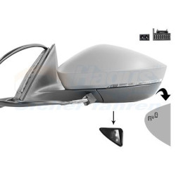 Rétroviseur éléctrique complet gauche