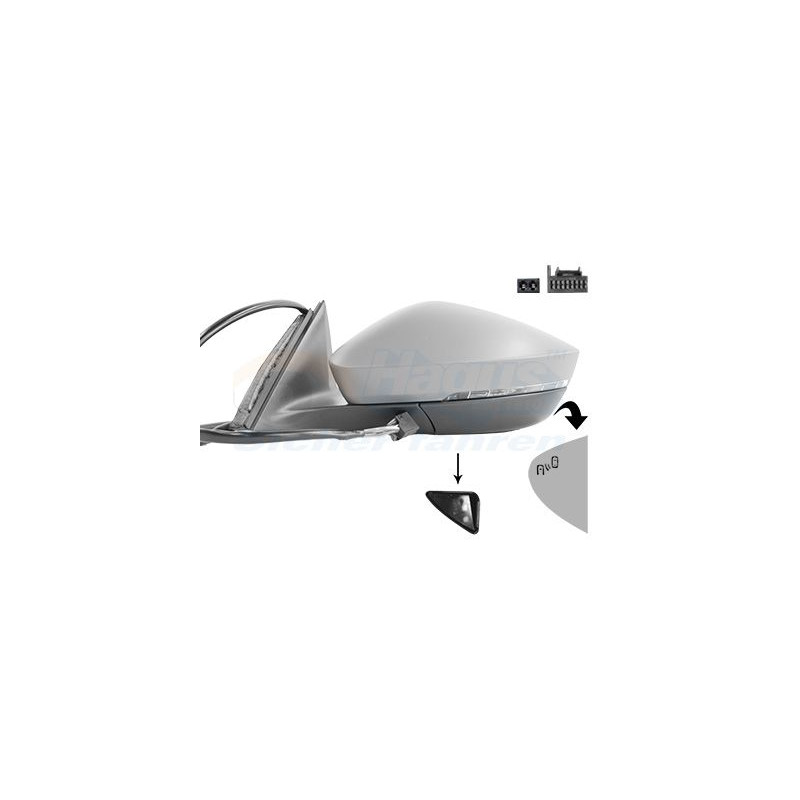 Rétroviseur éléctrique complet gauche