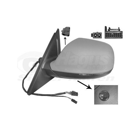 Rétroviseur éléctrique complet gauche