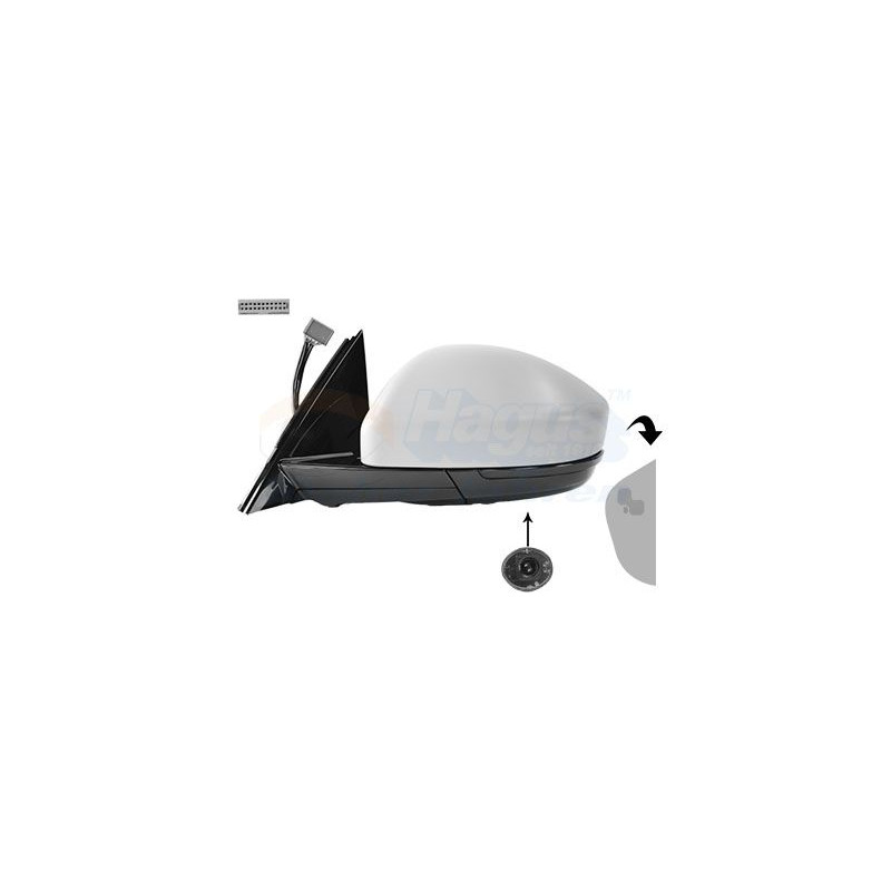 Rétroviseur éléctrique complet gauche