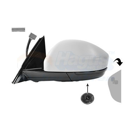 Rétroviseur éléctrique complet gauche