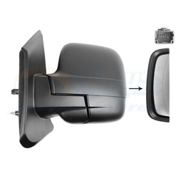 Rétroviseur éléctrique complet gauche 21  7pin chauffant noir