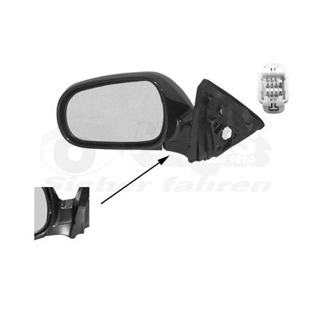 Rétroviseur éléctrique complet gauche