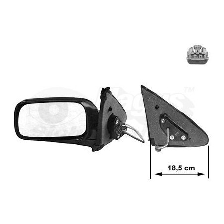 Rétroviseur éléctrique complet gauche