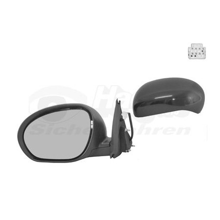 Rétroviseur éléctrique complet gauche