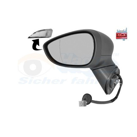 Rétroviseur éléctrique complet gauche