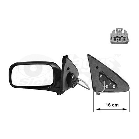 Rétroviseur éléctrique complet gauche