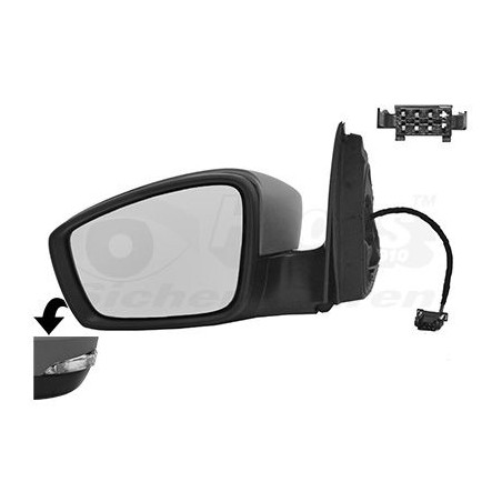 Rétroviseur éléctrique complet gauche