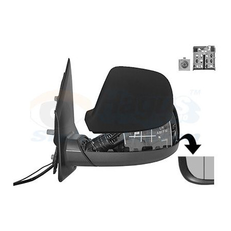 Rétroviseur éléctrique complet gauche