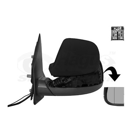 Rétroviseur éléctrique complet gauche